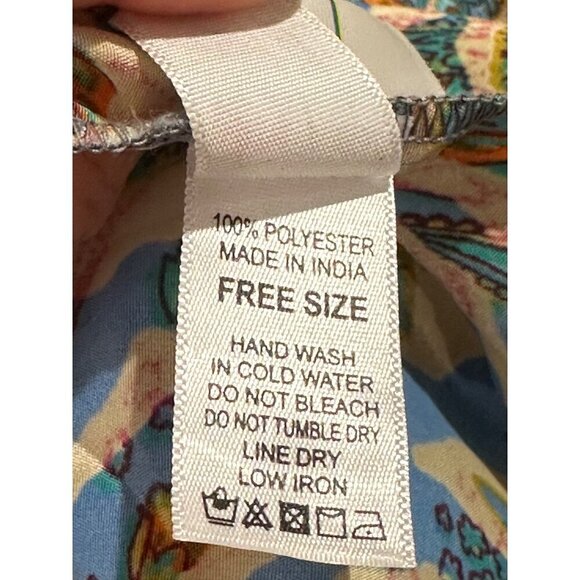 Bohemian Floral Maxi Dress With V-Neck & Tie Back - Women's Size S - Picture 8 of 14